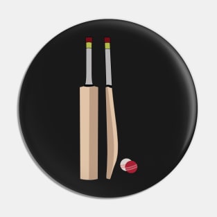 Cricket Bat Ball Clipart Stickers Pin