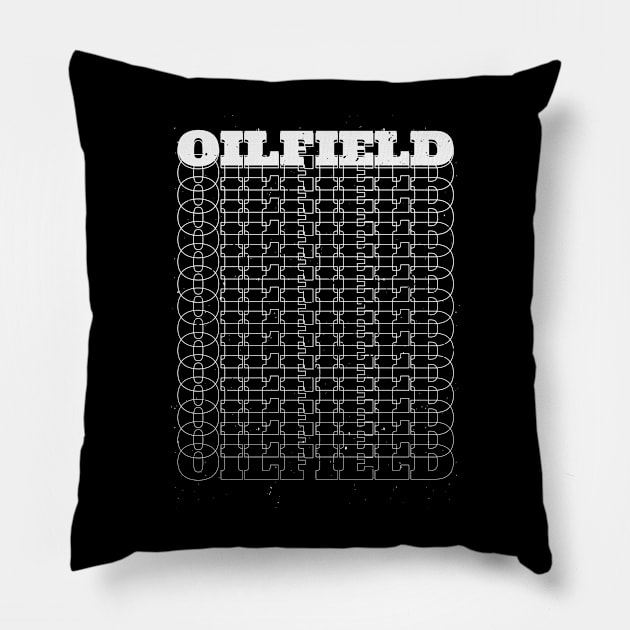 Oilfield Pillow by Stay Weird