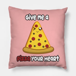 Pizza Heart Pillow