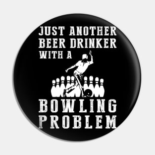 Strike & Sip: A Hilarious Tee for Bowling and Beer Enthusiasts! Pin