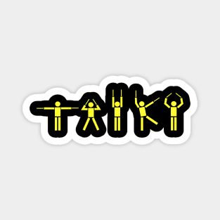 Taiko People yellow Magnet