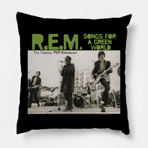 a green world Pillow by plerketekuk