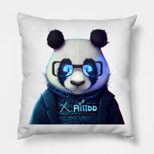 Computer Web Developer Panda Pillow