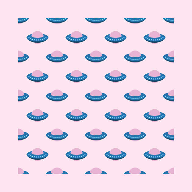 UFO Spaceship Pattern by abstractocreate