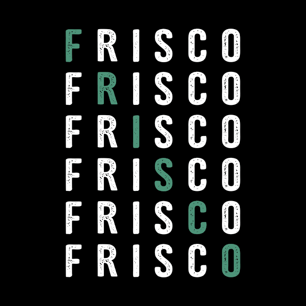 Retro Frisco Texas by JKFDesigns