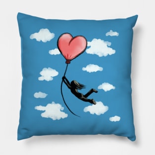 Balloon Ride in the Sky Pillow