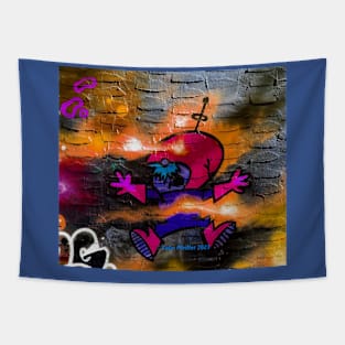 Space Man Splatt Graffiti Tapestry