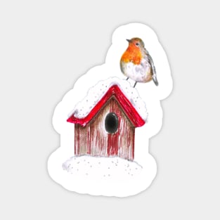 Cute Robin Bird Magnet