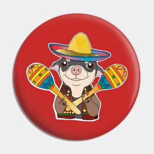 Chihuahua Maracas Pin