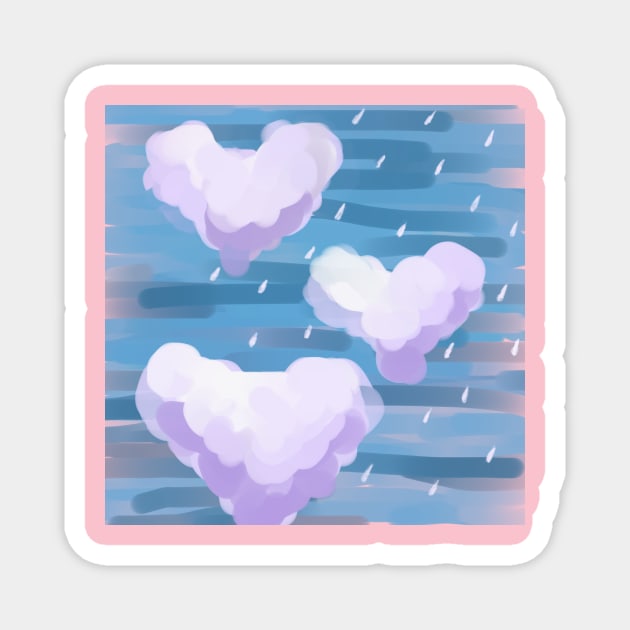 Rain lover heart Magnet by Ganna_Panna