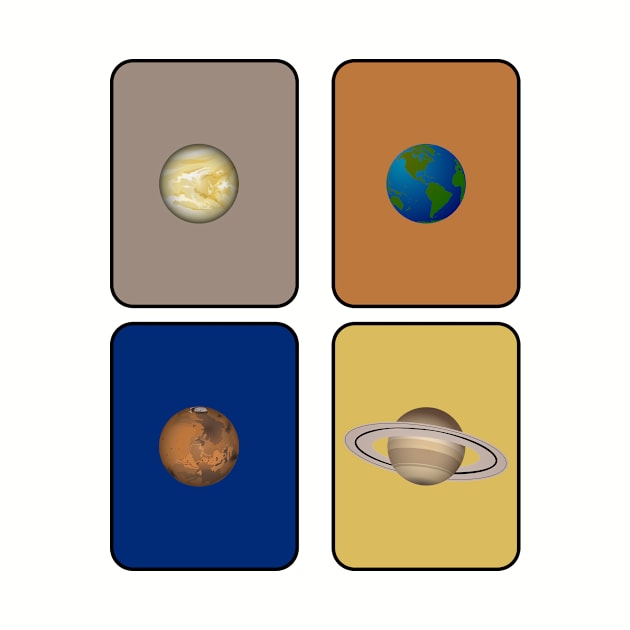 Venus Earth Mars Saturn by MissMorty2