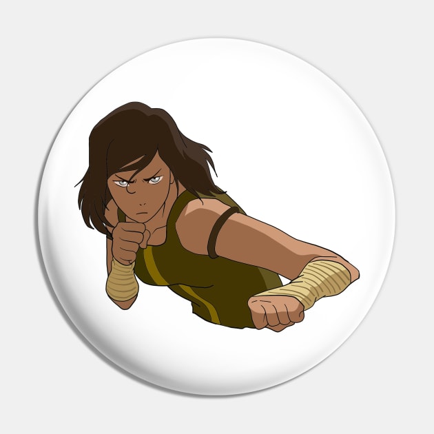 LOK - Fighting Korra Pin by jenartfart