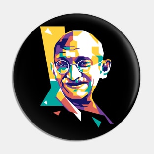 Mahatma Gandhi WPAP Limit Color Pin