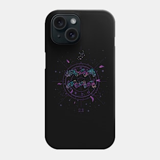 Aquarius Floral Zodiac Harmony Phone Case