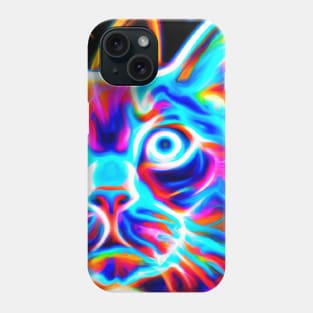 Cosmic Laser Synth Cat Phone Case