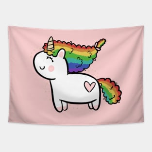 Fluffy Unicorn Tapestry