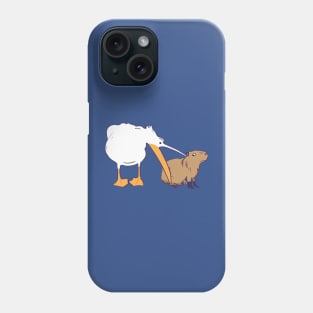 Pelican Tries To Eat Capybara 1 Phone Case