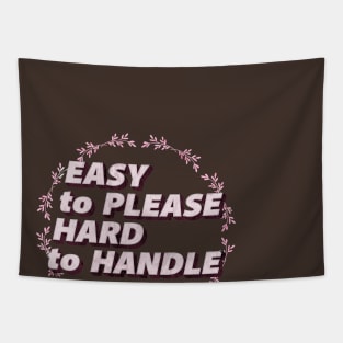 Astrology Enthusiast Gift Scorpio Facts: I'm Easy To Please But Hard To Handle Tapestry