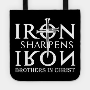 Iron Sharpens Brothers In Christ Tote