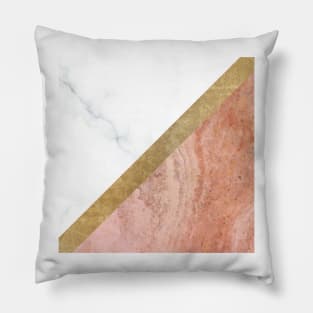 Marble luxe - peaches and cream Pillow