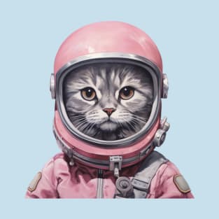 Pink Astronaut Kitty T-Shirt