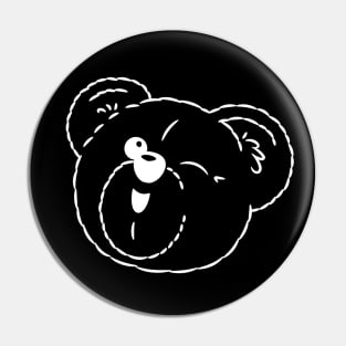 Winking Bear - Light Outline Ed. Pin