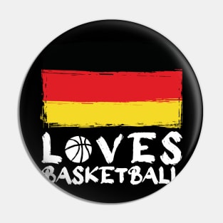 Germany Loves Basketball Pin