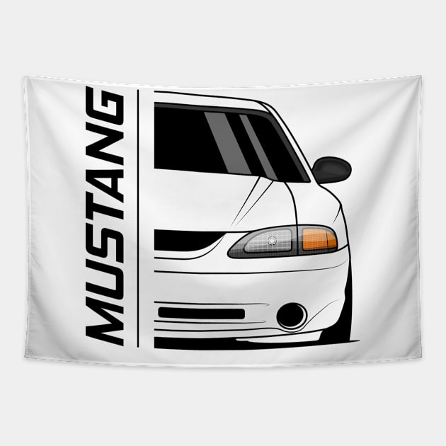 Front MK4 Stang Muscle Tapestry by GoldenTuners