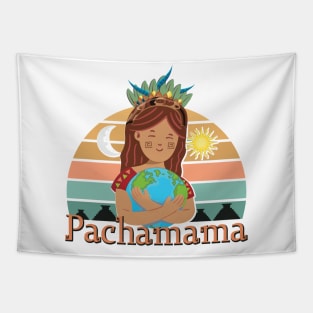 Pachamama Earth Mother Incan God Spiritual Environmentalist Tapestry