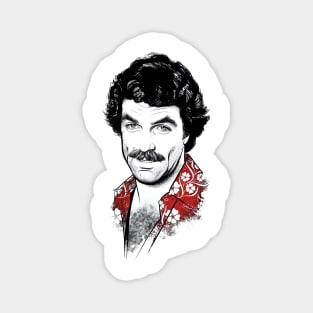 Tom Selleck ^^ Retro Aesthetic Magnet