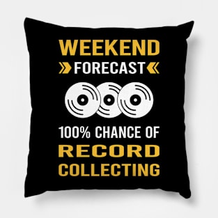 Weekend Forecast Record Collecting Records Pillow