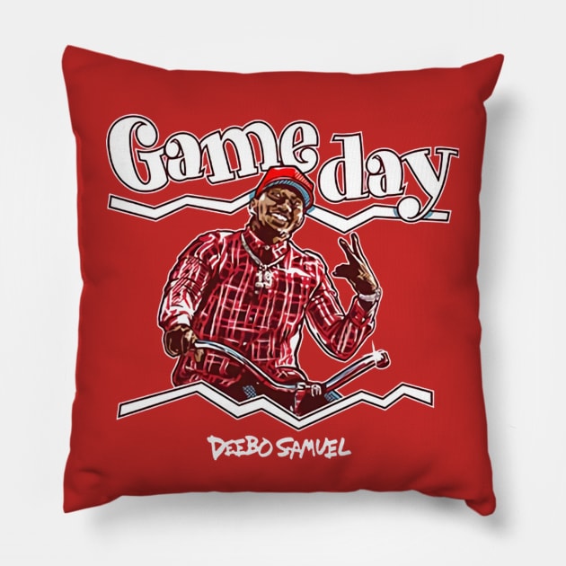 Deebo Samuel Gameday Pillow by Chunta_Design