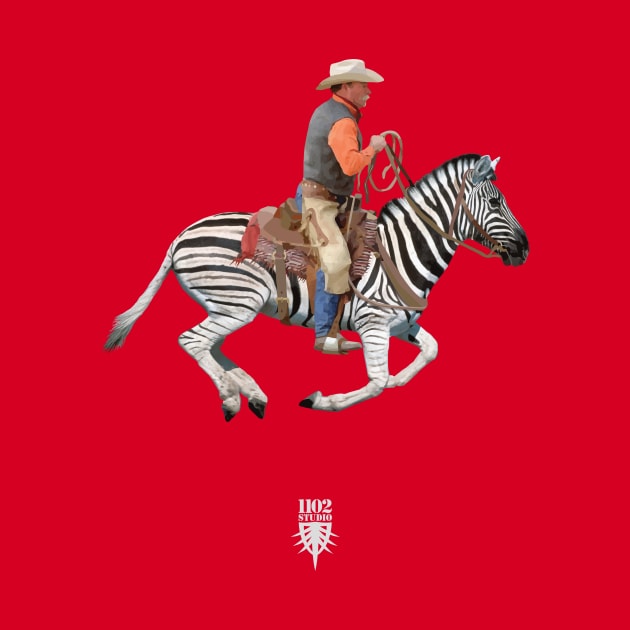 Zebra Cowboy by at1102Studio