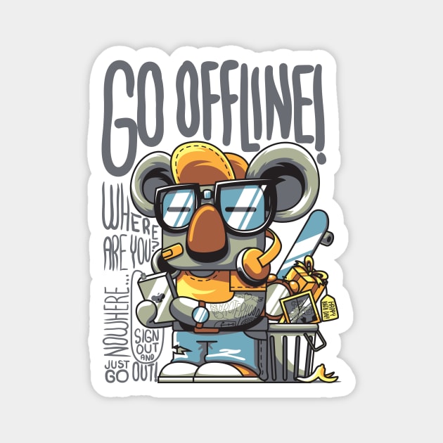 Go Offline Magnet by anggatantama