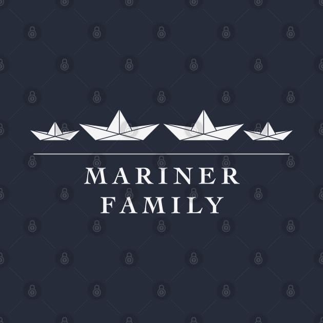 Mariner Family (Seafarer / Paper Boat / Paper Ship / White) by MrFaulbaum