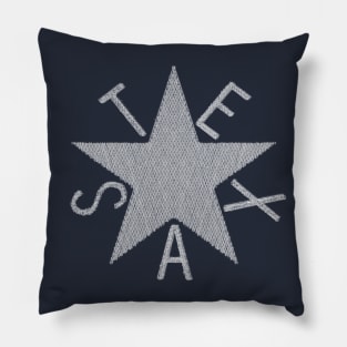 Stitched Texas Flag - Zavala Pillow