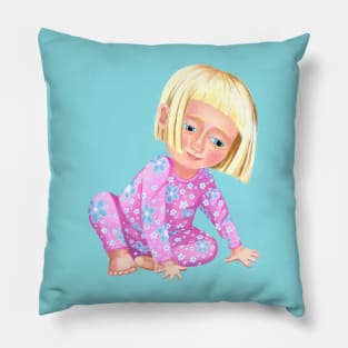 Cute Little Girl Pillow