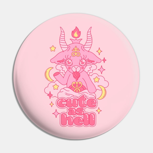 Cute as Hell Pin by thiagocorrea