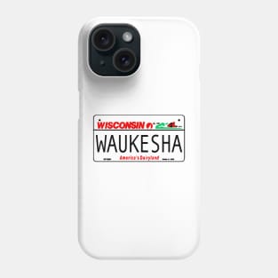 Waukesha Wisconsin License Plate Design Phone Case