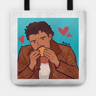 Pedro Pascal eating bread with avocado Tote