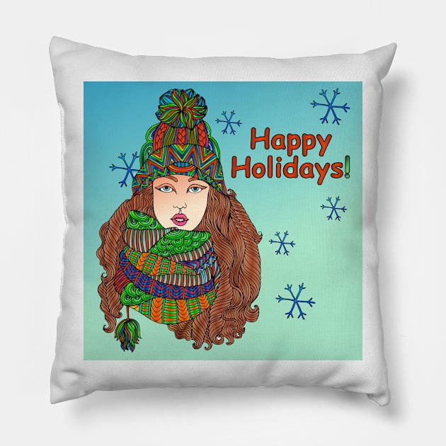 Christmas 540 (Style: 1) Pillow by luminousstore