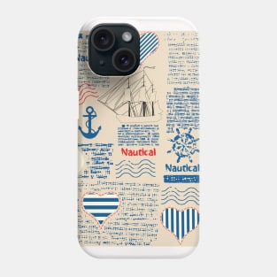 Patchwork Quilt Neck Gator Beachy Nautical Patchwork Phone Case