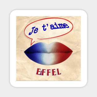 FRENCH KISS JETAIME EIFFEL Magnet