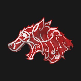 Red Wolfhead Banner - Wheel of time - Lord Perrin Goldeneyes T-Shirt T-Shirt