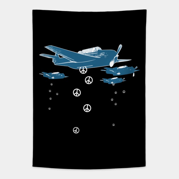 PEACE BOMBER Tapestry by ALFBOCREATIVE