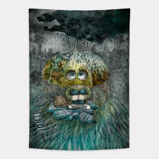 RAINING all day Tapestry