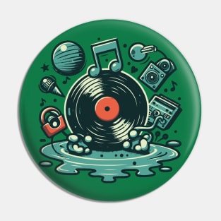 Vinyl Lover Pin