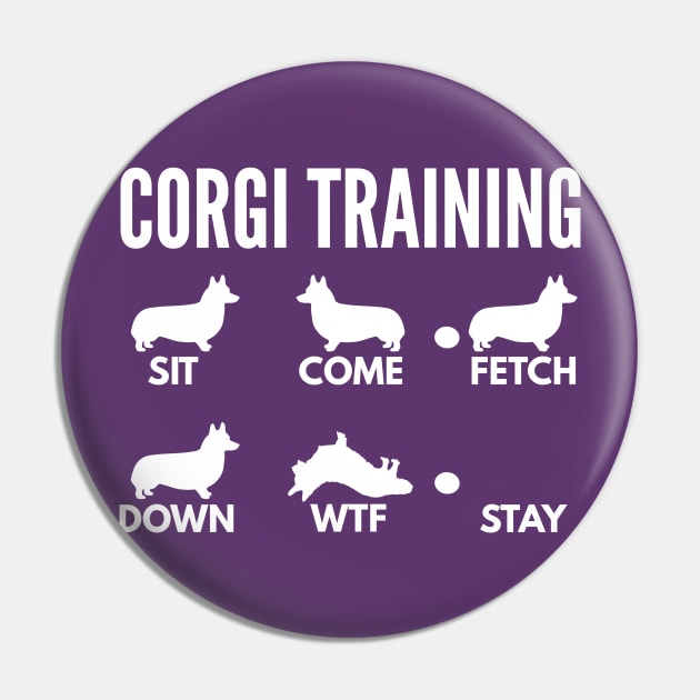 Training Dog Tricks Pin TeePublic