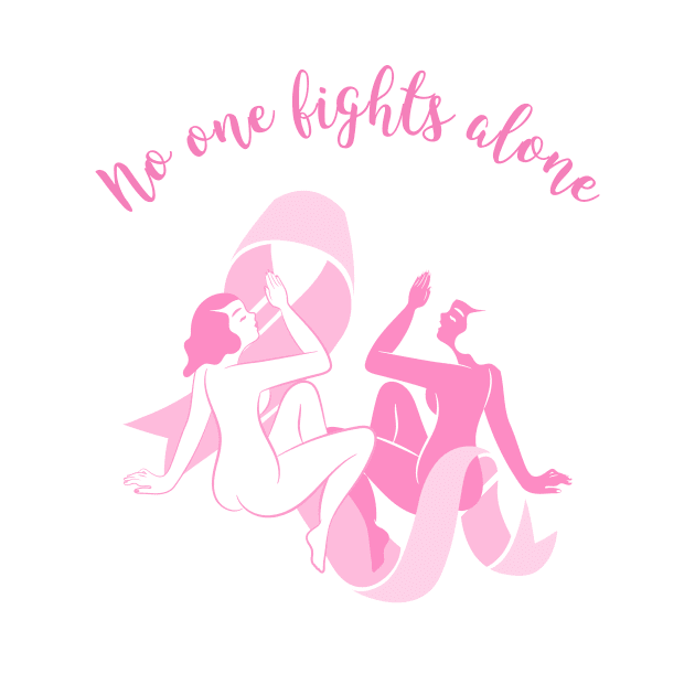 NO ONE FIGHTS ALONE by CANVAZSHOP