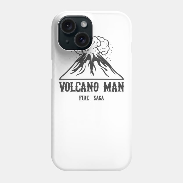 Volcano Man Phone Case by Tamie
